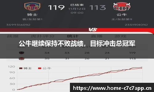 公牛继续保持不败战绩，目标冲击总冠军